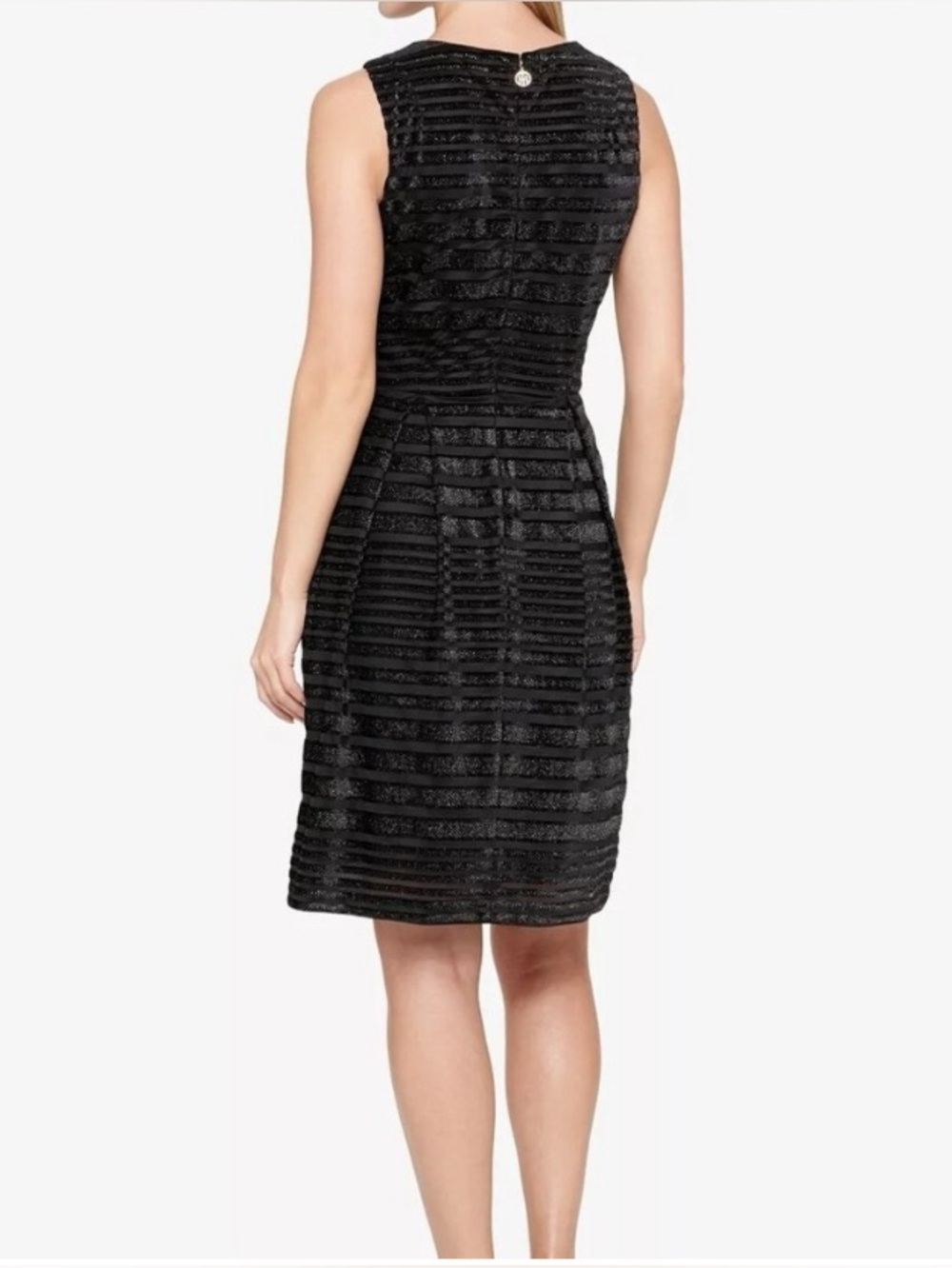 Tommy Hilfiger Black Glittery Fit and Flare Dress 10 EUC